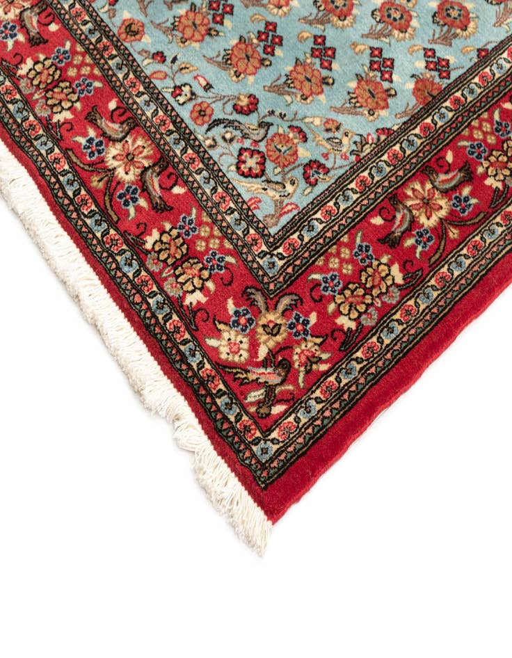 Detail image of 3' 7 x 5'  Hand Knotted Qom Persian Rug