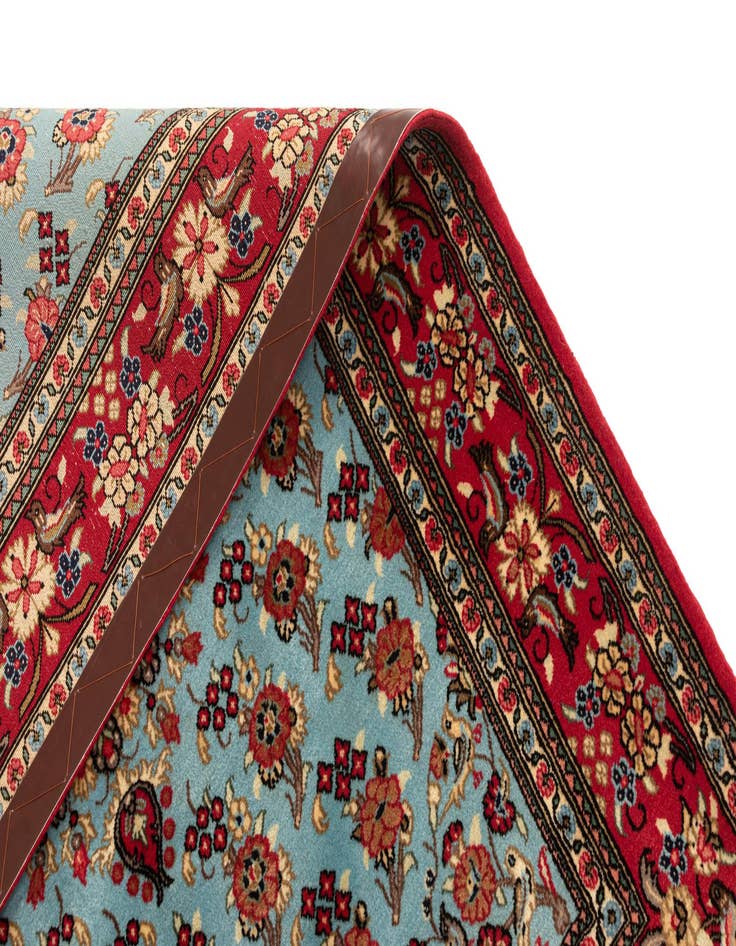 Detail image of 3' 7 x 5'  Hand Knotted Qom Persian Rug