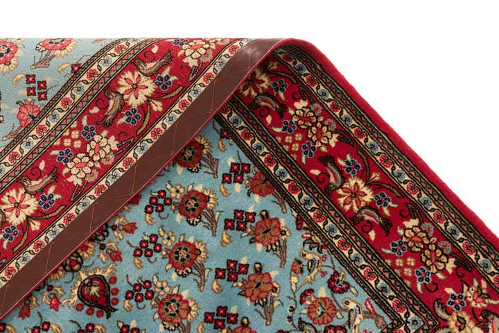 3' 7 x 5' Hand Knotted Qom Persian Rug