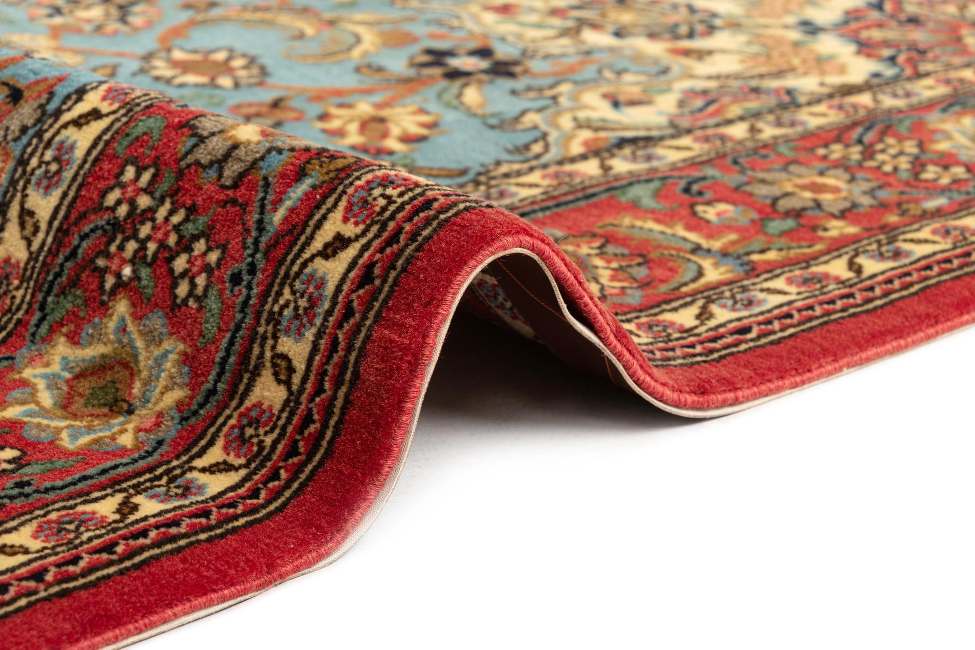 3' 6 x 5' 1 Hand Knotted Qom Persian Rug