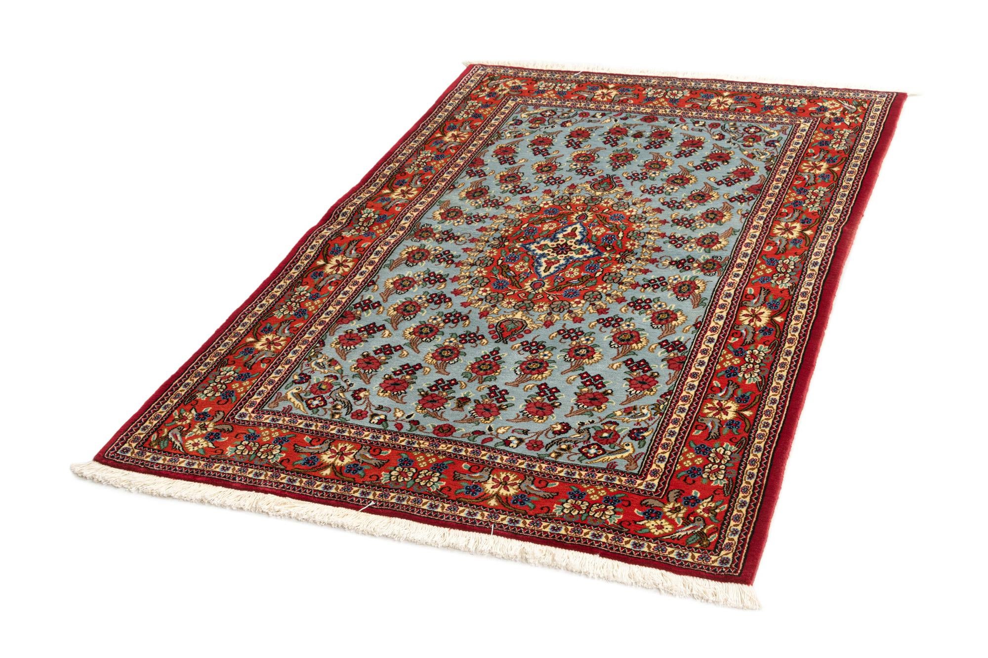 3' 5 x 5' 1 Hand Knotted Qom Persian Rug