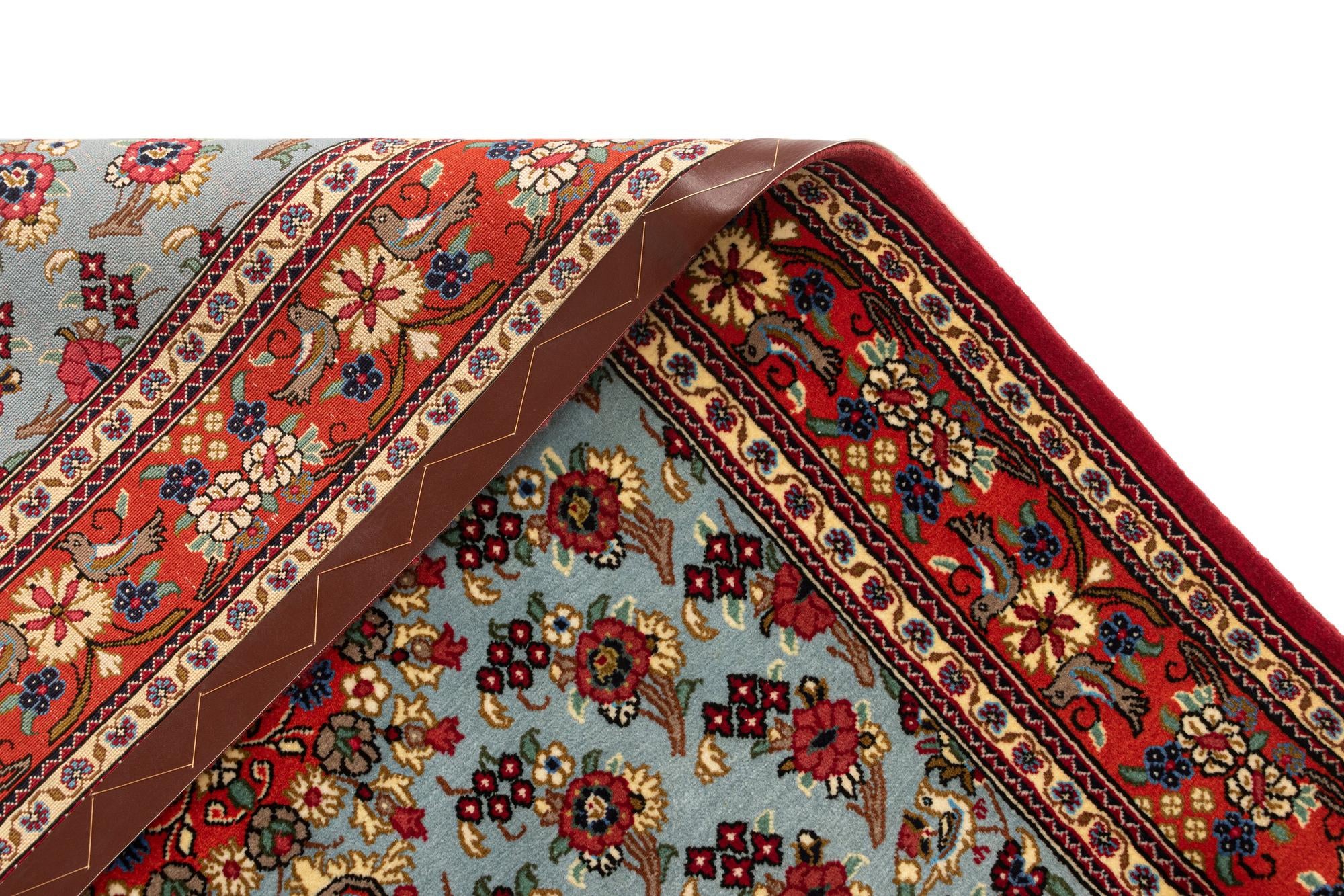 3' 5 x 5' 1 Hand Knotted Qom Persian Rug