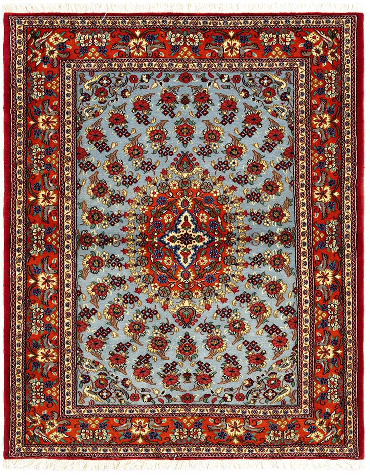 Detail image of 3' 5 x 5' 1 Hand Knotted Qom Persian Rug