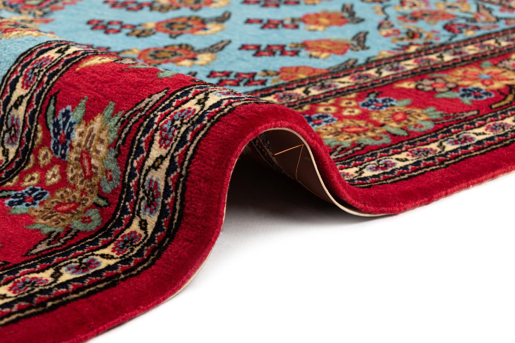 3' 6 x 5' Hand Knotted Qom Persian Rug
