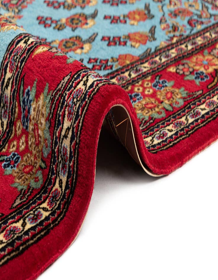 Detail image of 3' 6 x 5'  Hand Knotted Qom Persian Rug