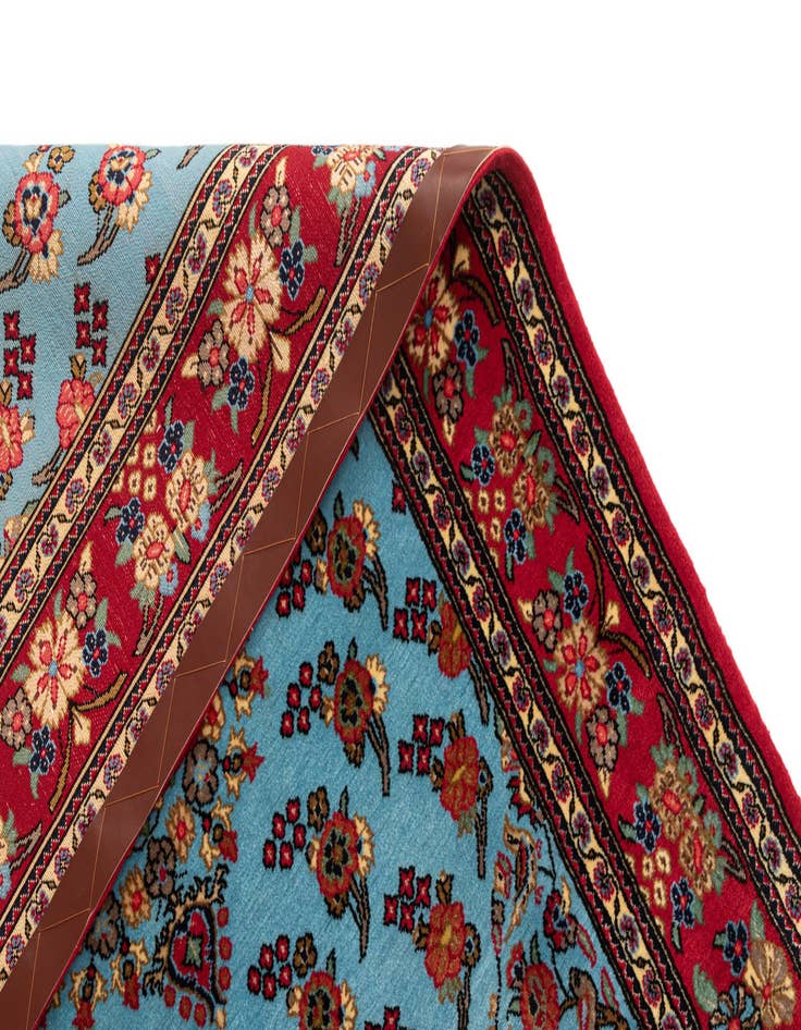 Detail image of 3' 6 x 5'  Hand Knotted Qom Persian Rug