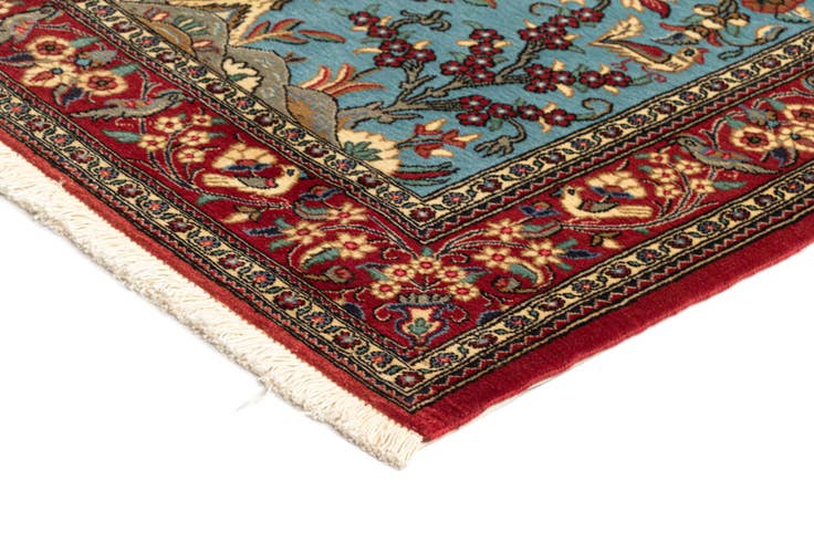 Detail image of 3' 5 x 5' Hand Knotted Qom Persian Rug