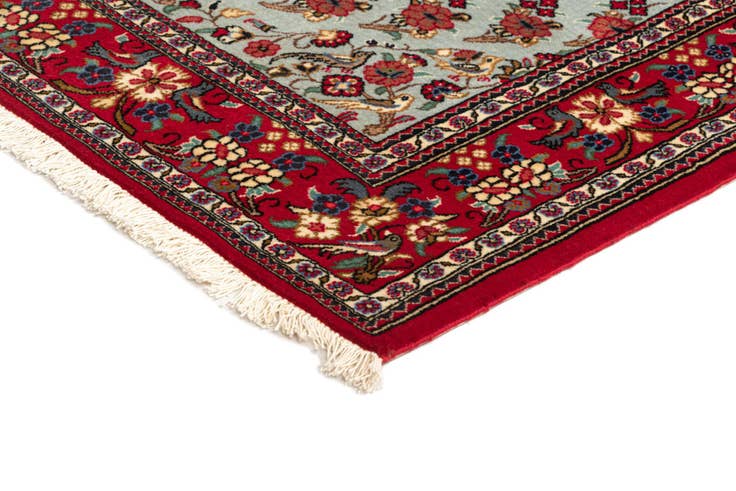 Detail image of 3' 7 x 4' 11 Hand Knotted Qom Persian Rug