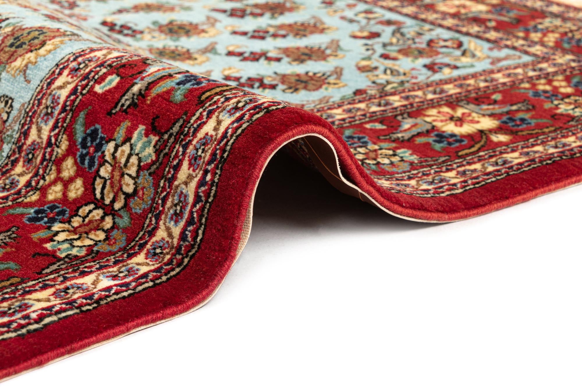 3' 5 x 5' 1 Hand Knotted Qom Persian Rug