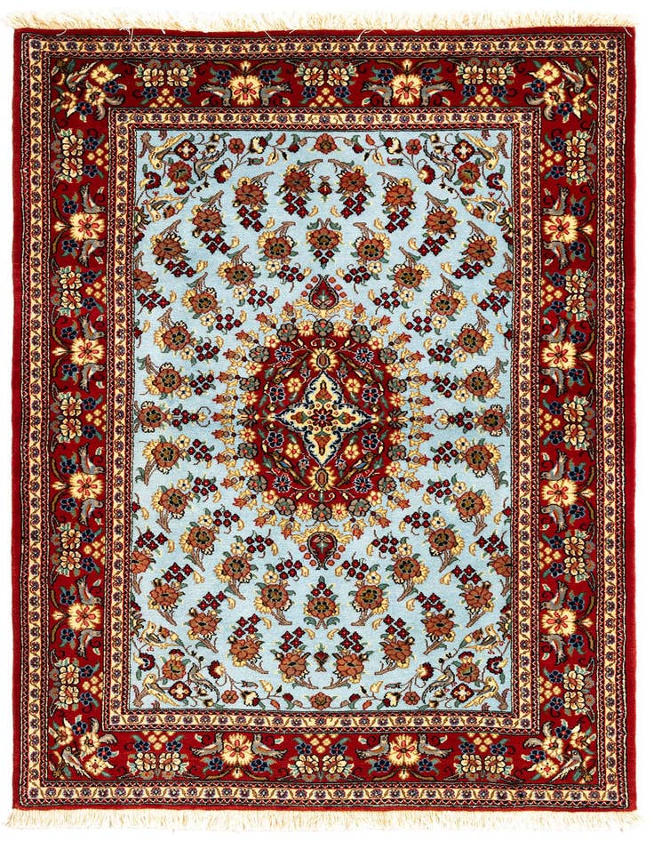 Detail image of 3' 5 x 5' 1 Hand Knotted Qom Persian Rug