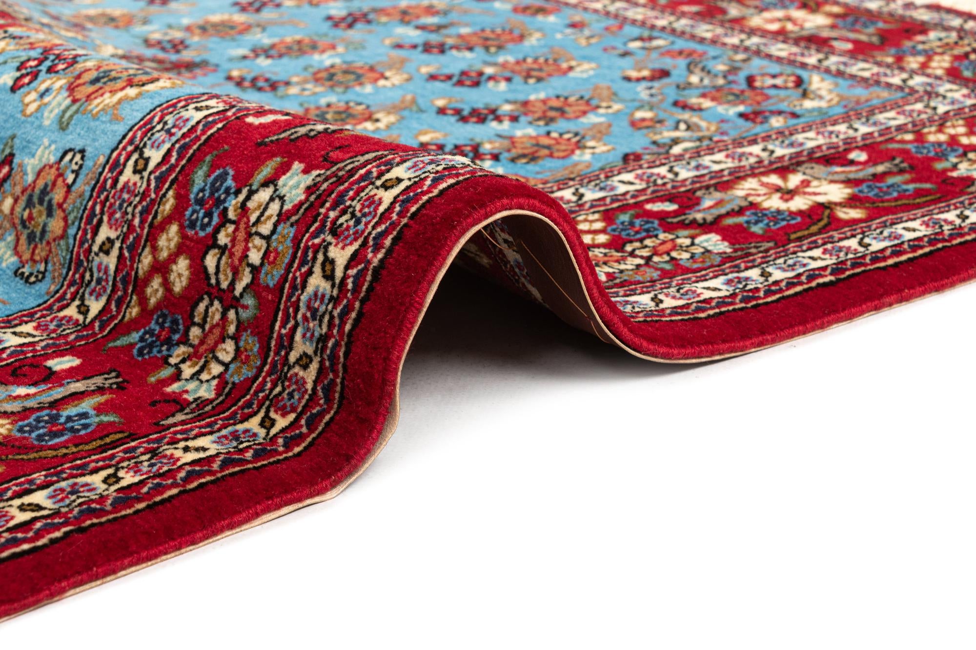 3' 5 x 4' 11 Hand Knotted Qom Persian Rug