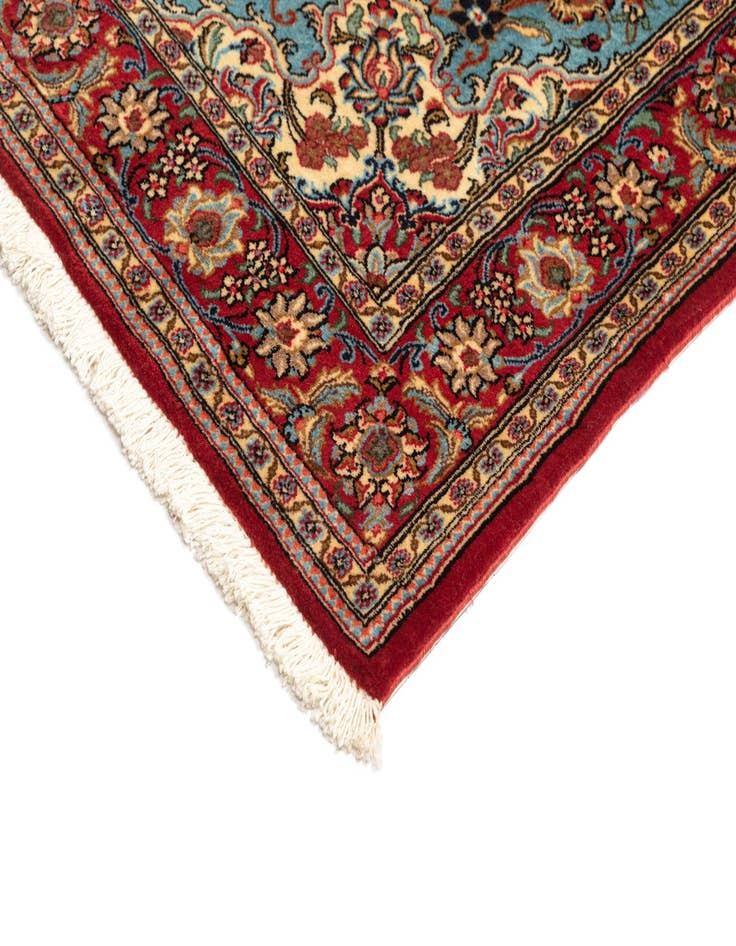 Detail image of 3' 5 x 5'  Hand Knotted Qom Persian Rug