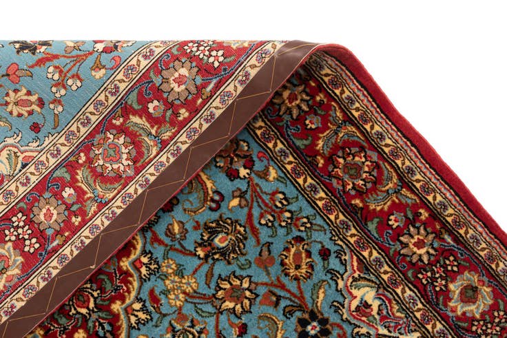 Detail image of 3' 5 x 5' Hand Knotted Qom Persian Rug