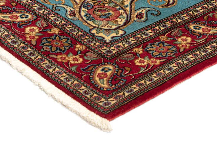 Detail image of 3' 6 x 5' 4 Hand Knotted Qom Persian Rug
