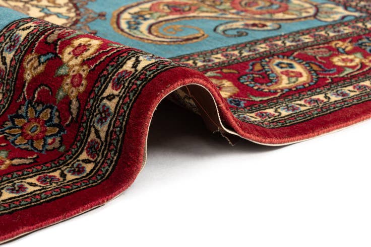 Detail image of 3' 6 x 5' 4 Hand Knotted Qom Persian Rug
