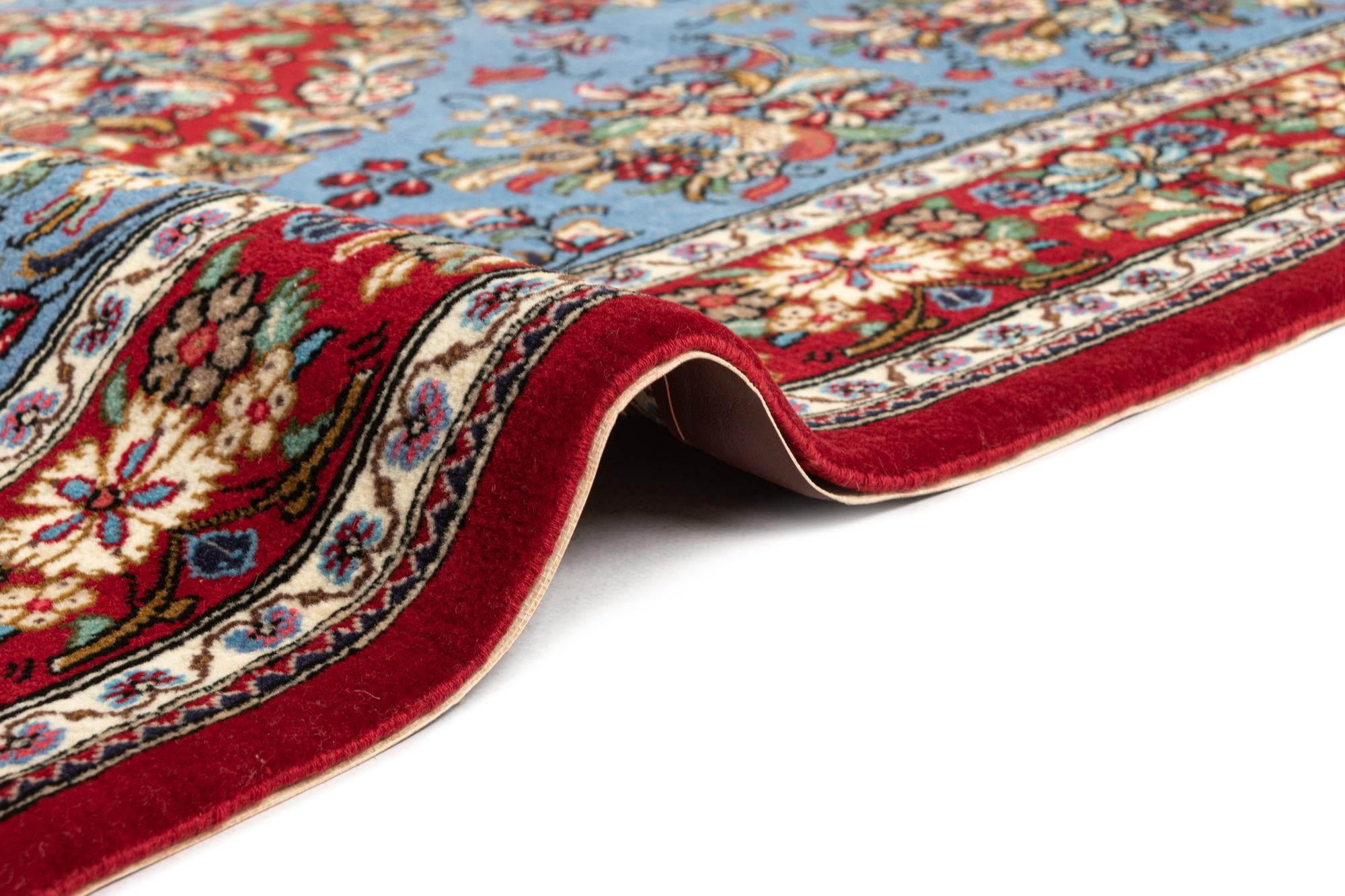 3' 6 x 5' 1 Hand Knotted Qom Persian Rug