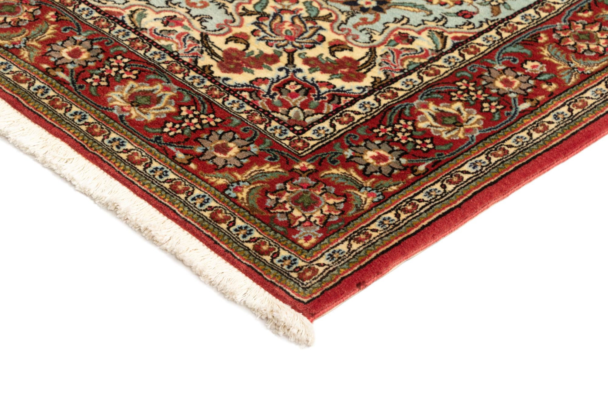 3' 7 x 5' 1 Hand Knotted Qom Persian Rug