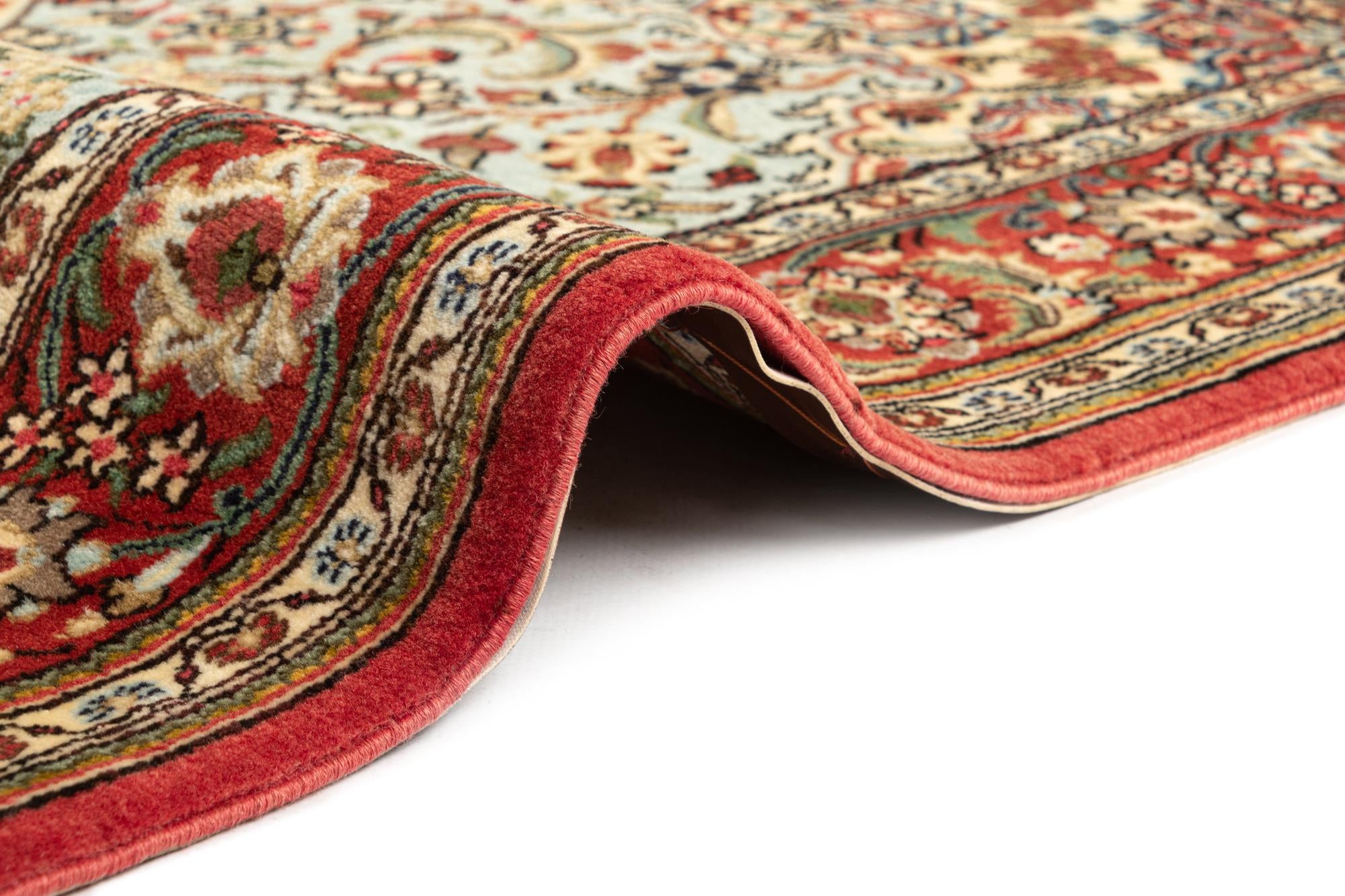 3' 7 x 5' 1 Hand Knotted Qom Persian Rug