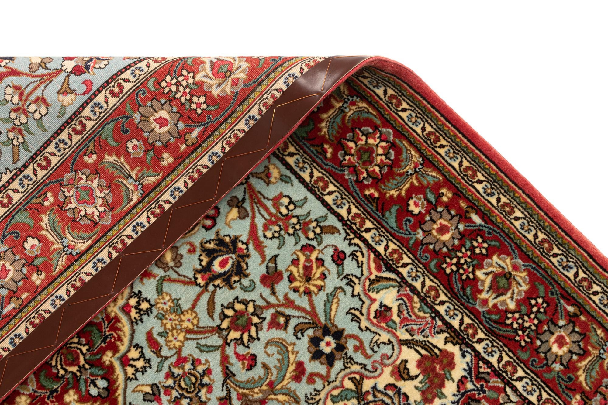 3' 7 x 5' 1 Hand Knotted Qom Persian Rug