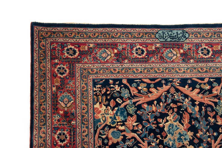 Detail image of 4' 8 x 6' 4 Hand Knotted Saber-Mashad Persian Rug