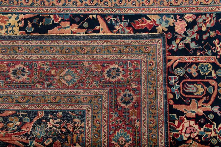 4' 8 x 6' 4 Hand Knotted Saber-Mashad Persian Rug