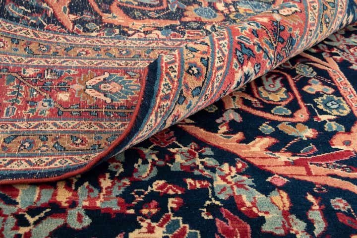 4' 8 x 6' 4 Hand Knotted Saber-Mashad Persian Rug