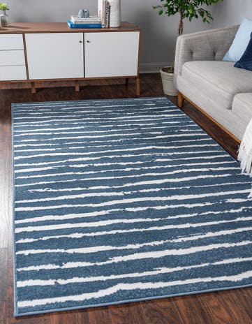 Blue Easy-Clean Sabrina Soto Ola Indoor / Outdoor Rug