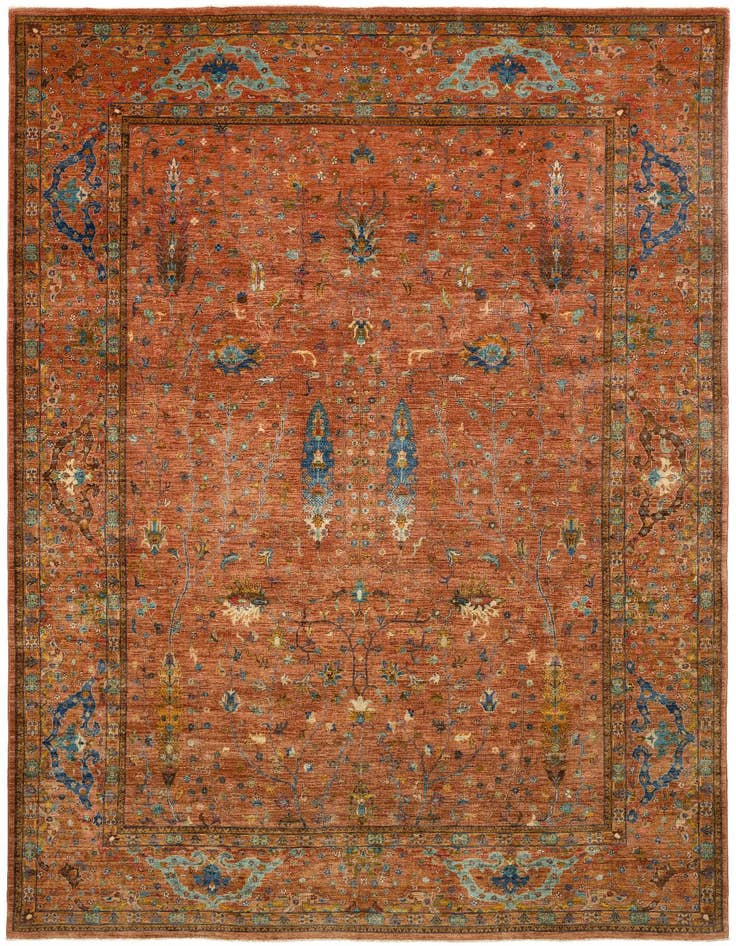 Detail image of 8' 1 x 11' 5 Samarkand Wool Rug