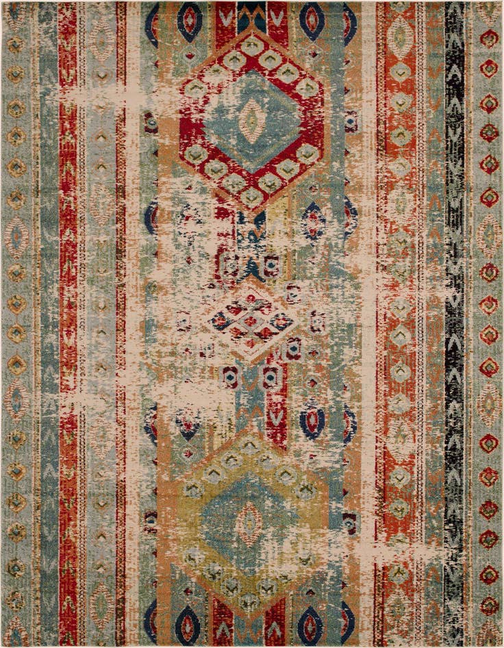 Detail image of 10' 6 x 16' 5 Washable Santa Fe Rug