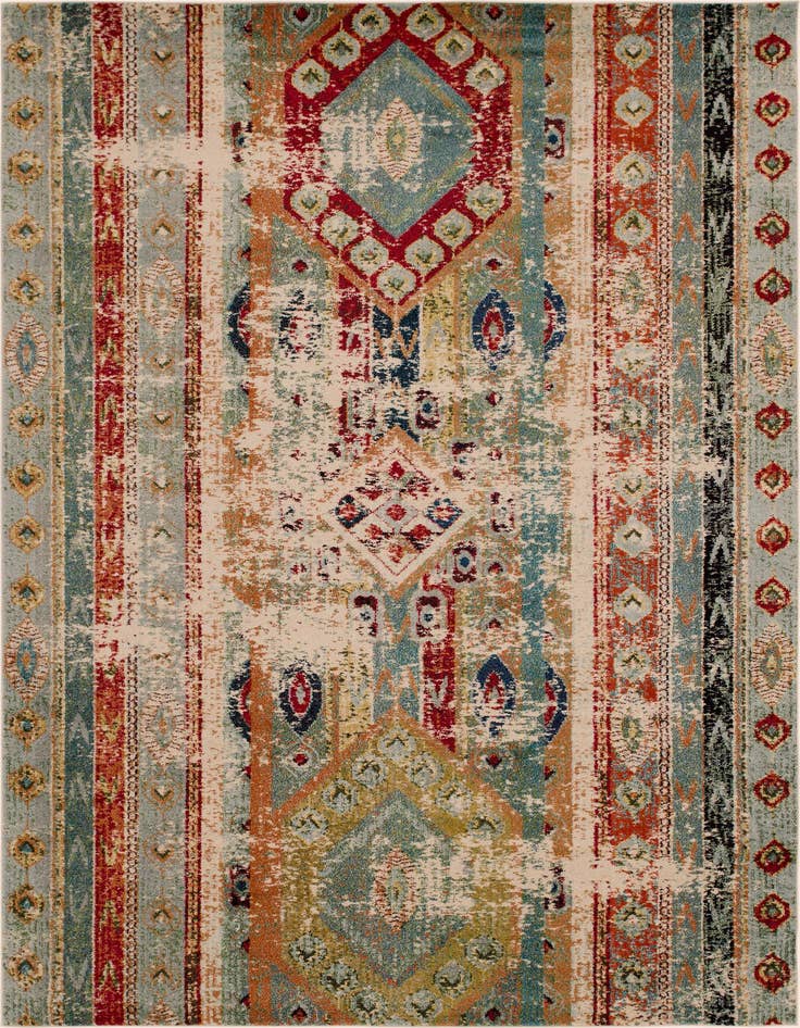 Detail image of 9' x 12' 2 Washable Santa Fe Rug