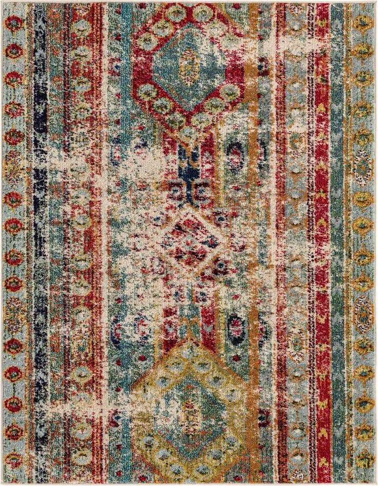 Detail image of 3' 3 x 5' 3 Washable Santa Fe Rug