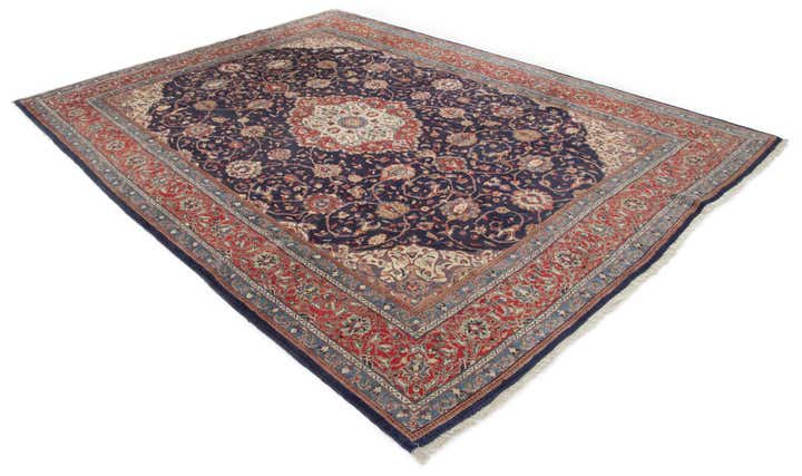 8' 7 x 11' 11 Hand Knotted Sarough Persian Wool Rug