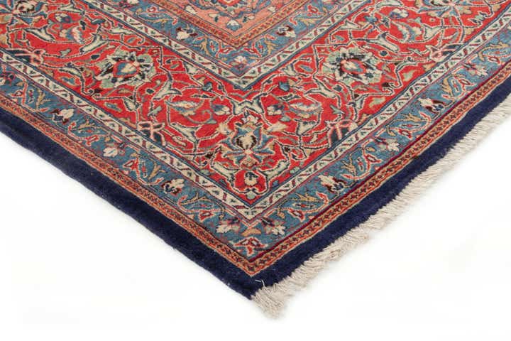 8' 7 x 11' 11 Hand Knotted Sarough Persian Wool Rug