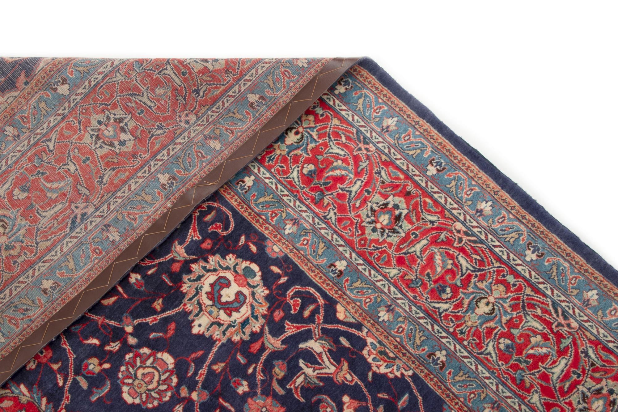 8' 7 x 11' 11 Hand Knotted Sarough Persian Wool Rug