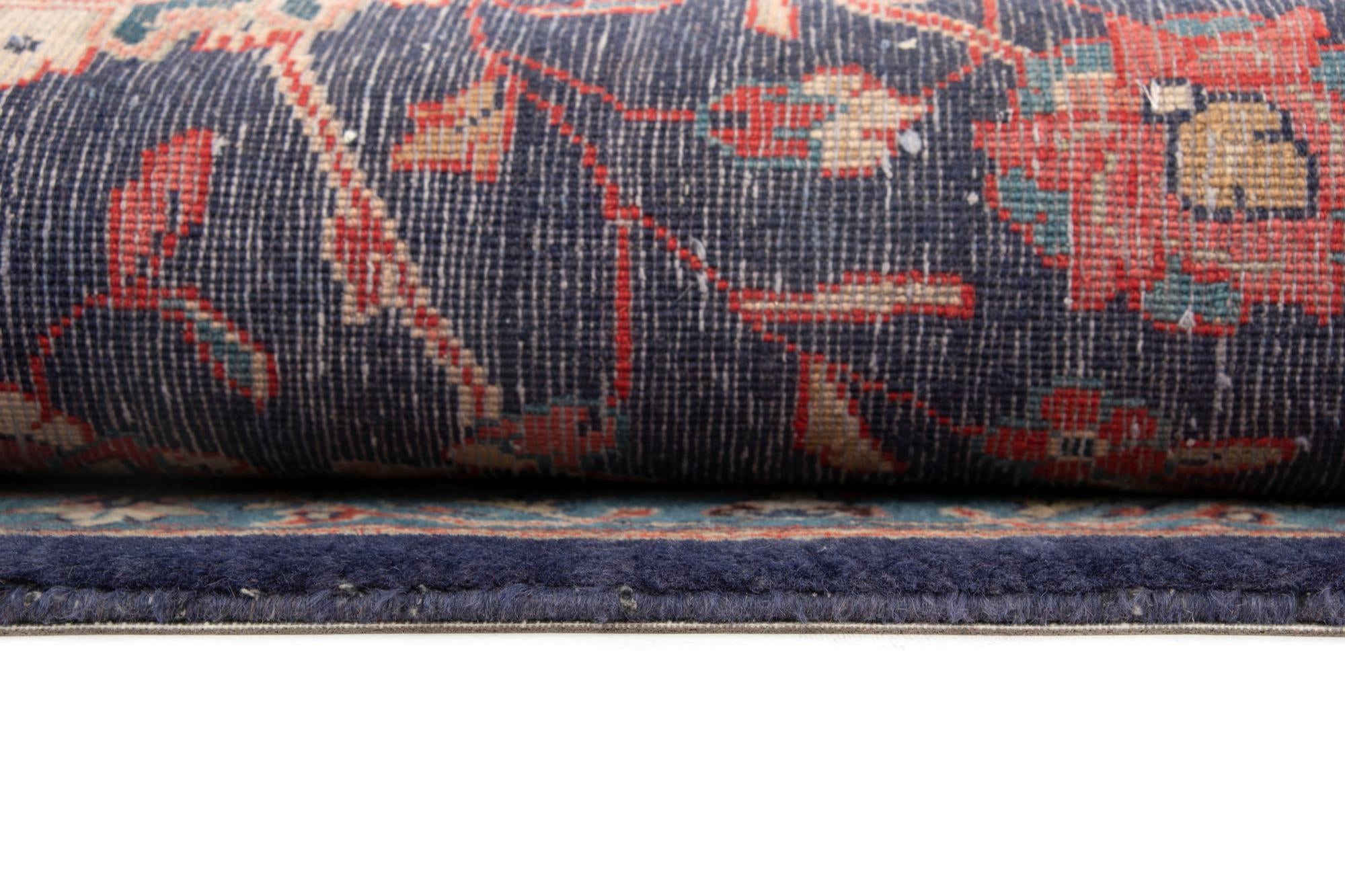 8' 7 x 11' 11 Hand Knotted Sarough Persian Wool Rug