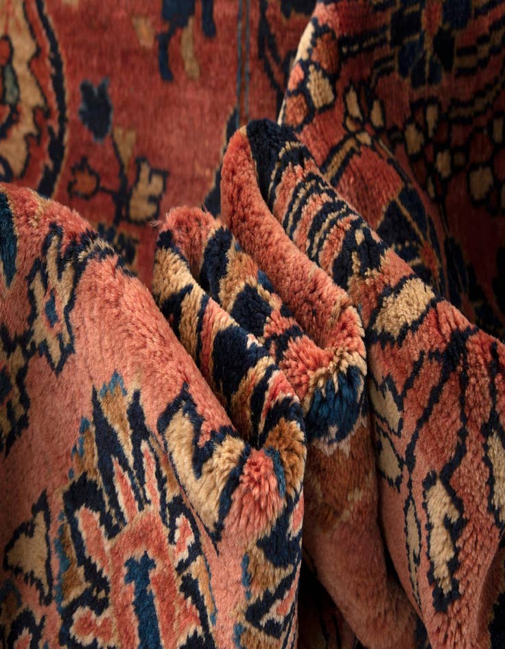 Detail image of 8' 10 x 11' 6  Hand Knotted Sarouk Persian Rug