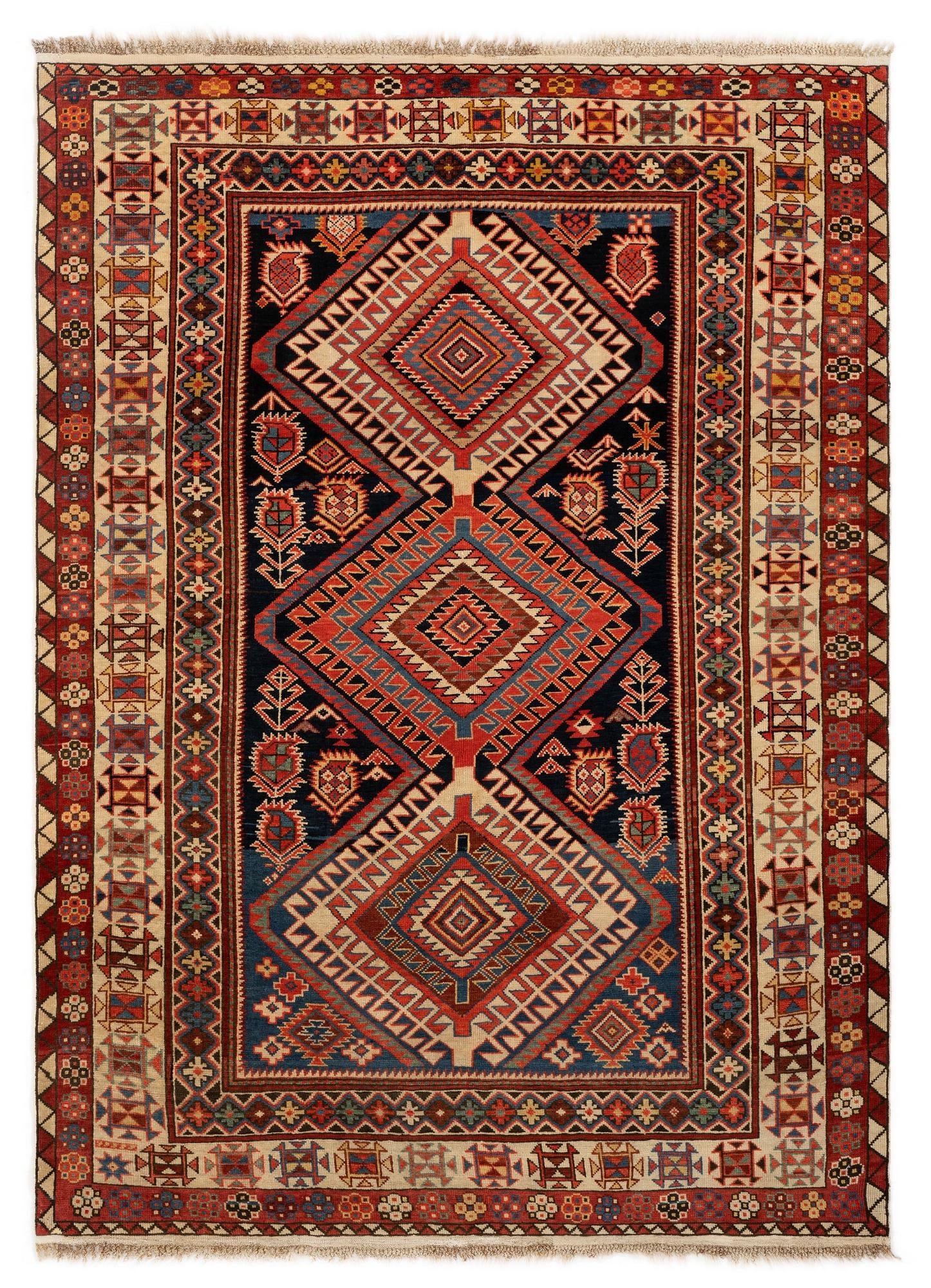 4' 1 x 5' 8 Schirwan Wool Rug