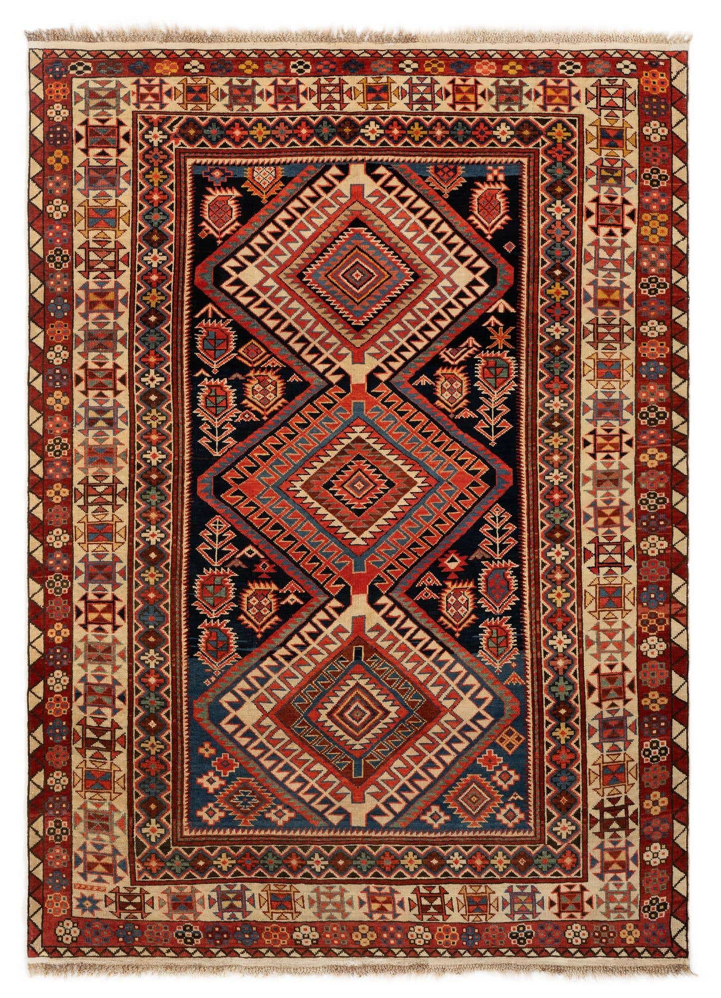 4' 1 x 5' 8 Schirwan Wool Rug