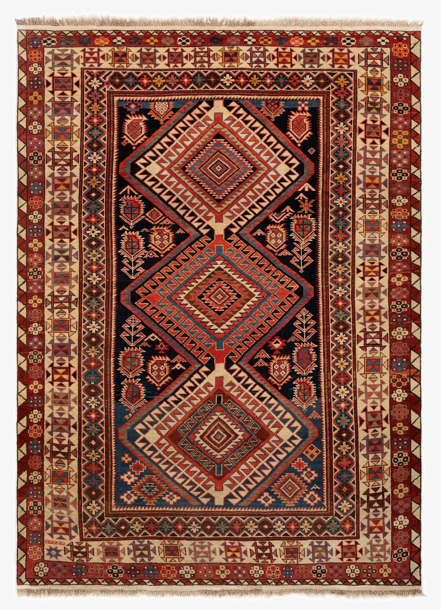 4' 1 x 5' 8 Schirwan Wool Rug