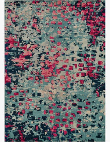 Blue Washable Sevilla Rug