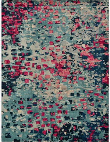 Blue Washable Sevilla Rug