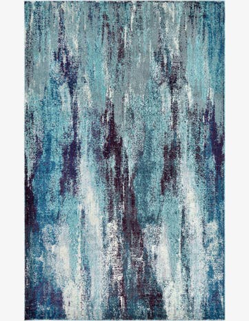 Blue Washable Sevilla Rug