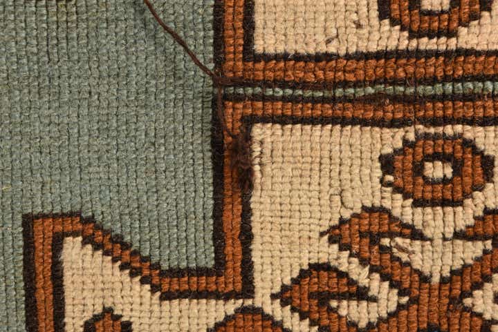 4' 7 x 6' Hand Knotted Shirvan Persian Wool Rug