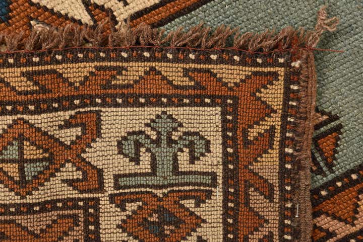 4' 7 x 6' Hand Knotted Shirvan Persian Wool Rug
