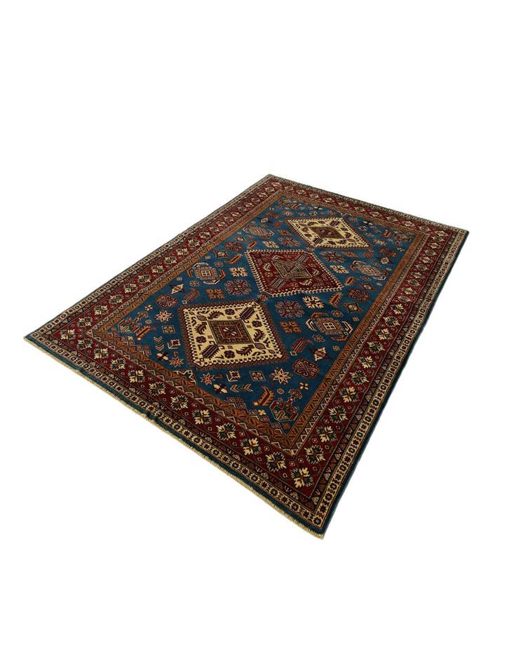 Detail image of 5' 7 x 7' 10 Hand Knotted Shirvan Rug