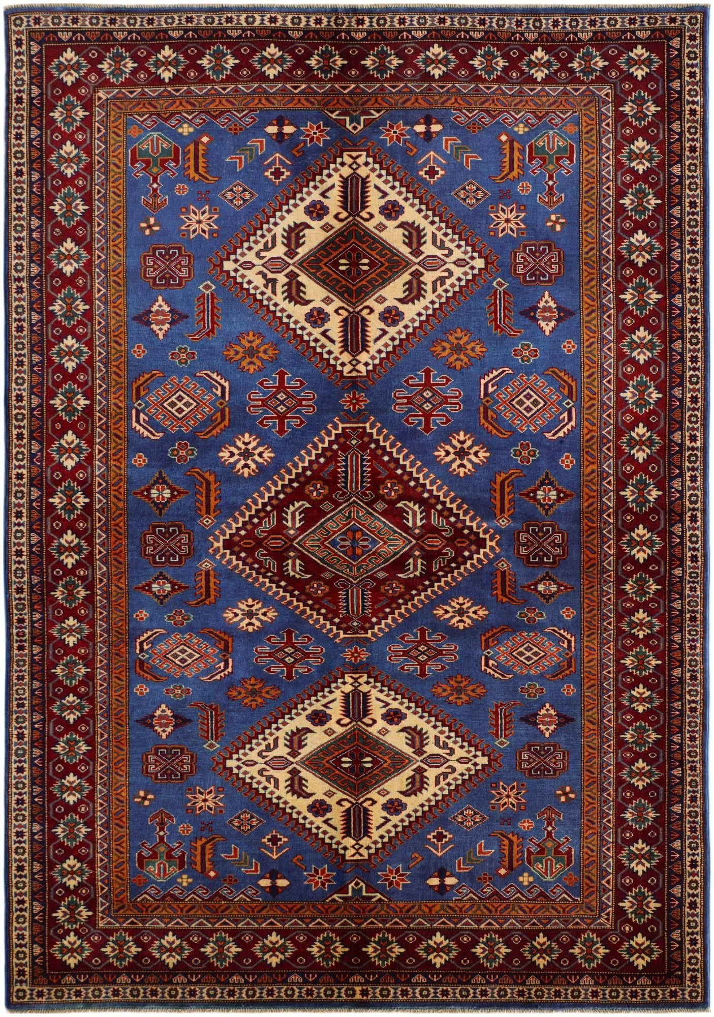 5' 7 x 7' 10 Hand Knotted Shirvan Rug