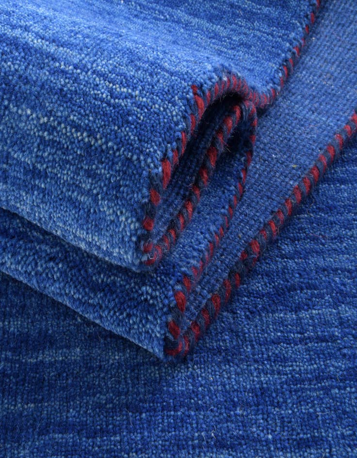 Detail image of 8' 2 x 11' 6  Hand Knotted Solid Gabbeh Wool Rug