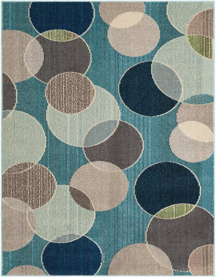 Detail image of 4' x 6' Washable Spectrum Rug