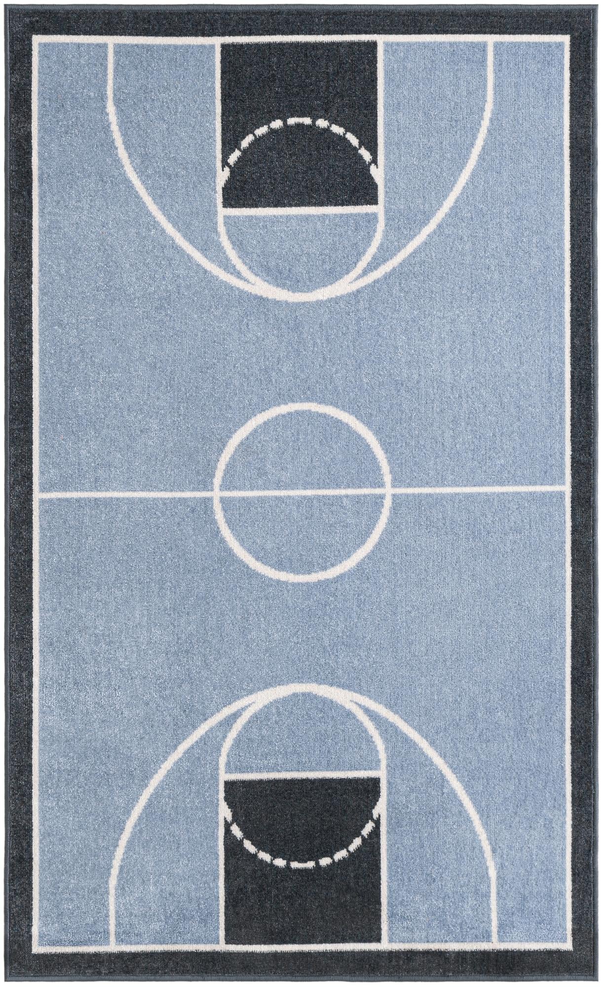 3' 3 x 5' 3 Sports Washable Rug