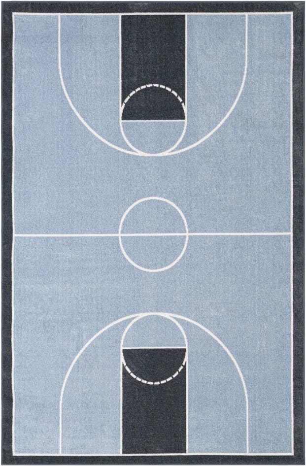 Detail image of 5' 3 x 8' Sports Washable Rug